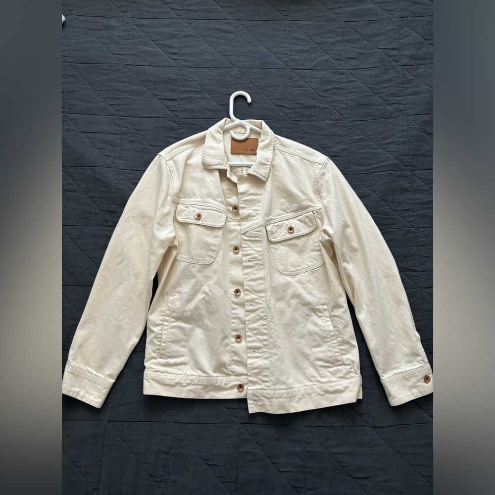 Taylor Stitch Long Haul Jacket in Natural Organic Selvage